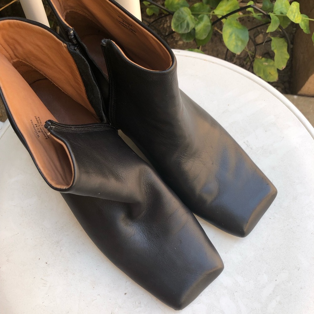 Architectural booties from L’amour Des Pieds in size 8.5.